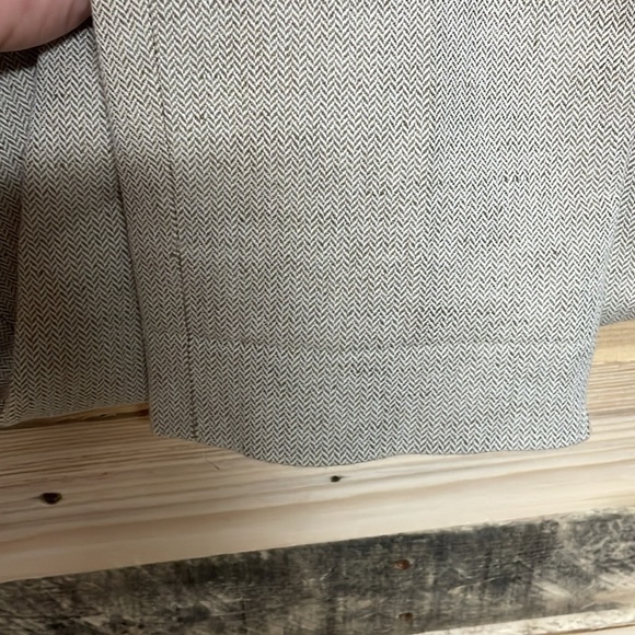 Banana Republic Relaxed Tapered Fit size 29 Regular Cream Chevron Dress Pants - Picture 7 of 13